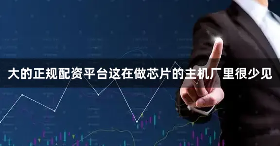 大的正规配资平台这在做芯片的主机厂里很少见