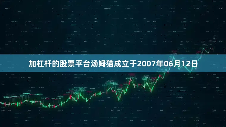 加杠杆的股票平台汤姆猫成立于2007年06月12日