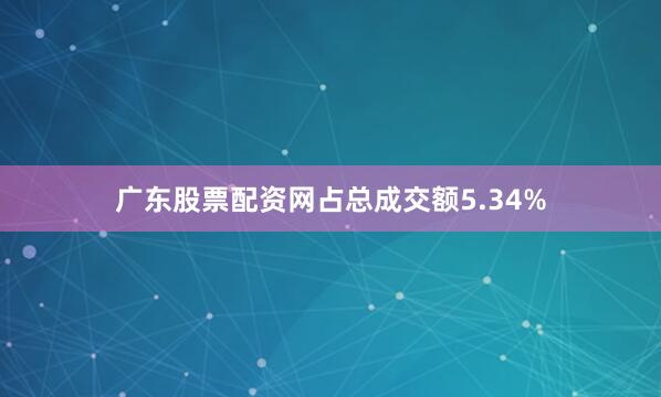 广东股票配资网占总成交额5.34%